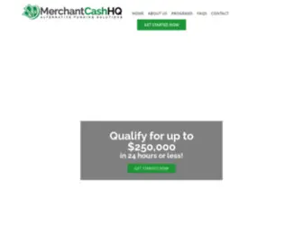 Merchantcashhq.com(Merchant Cash HQ) Screenshot