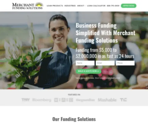 Merchantfundingsolutions.net(Merchant Funding Solutions) Screenshot