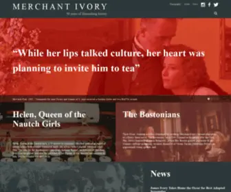 Merchantivory.com(Merchant Ivory Productions) Screenshot