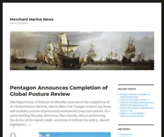 Merchantmarinenews.com(Merchant Marine News) Screenshot