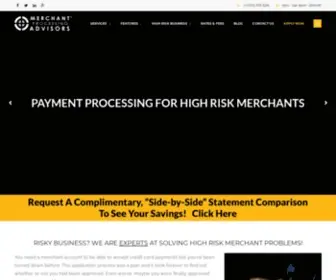 Merchantprocessingadvisors.com(High Risk Merchant Accounts) Screenshot