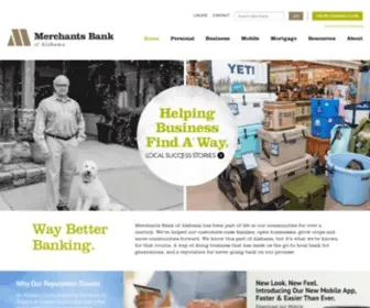 Merchantsbankal.com(Merchants Bank of Alabama) Screenshot