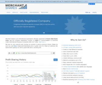 Merchantshares.com(Our Economics At Your Palm) Screenshot