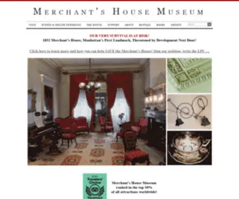 Merchantshouse.org(MHM Home) Screenshot