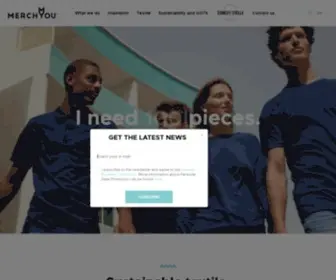 Merchyou.com(Sustainable textile) Screenshot