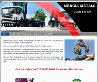 Mercia-Metals.co.uk(Mercia Metals Ltd) Screenshot