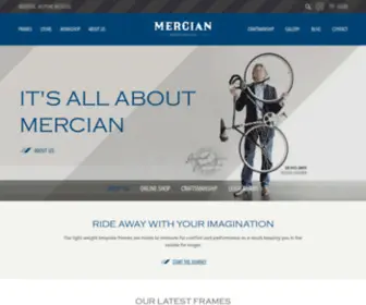 Merciancycles.co.uk(Mercian) Screenshot