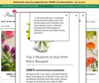 Mercibouquet.com(Merci Bouquet) Screenshot