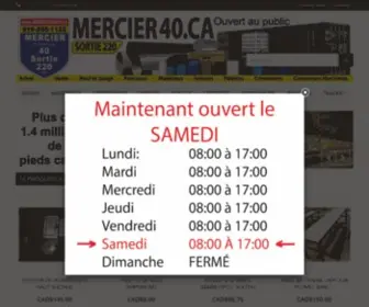 Mercier40.ca(Page d'accueil) Screenshot