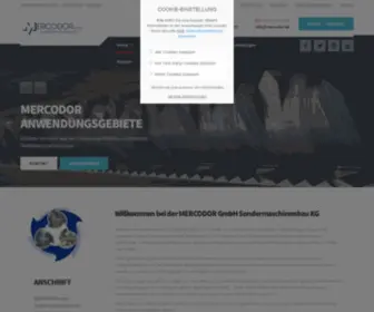 Mercodor.de(Hersteller von Zerkleinerungsanlagen) Screenshot