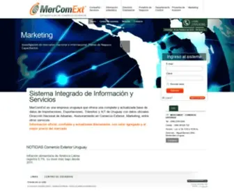 Mercomext.com(Servicio online de Información del Comercio Exterior de Uruguay y servicios relacionados) Screenshot