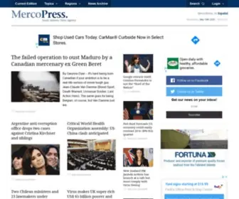 Mercopress.com(News from Latin America and Mercosur) Screenshot