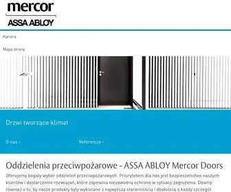 Mercordoors.com(Producent drzwi przeciwpożarowych (PPOŻ)) Screenshot