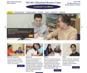 Merctutoring.com(McCully's Educational Resource Center) Screenshot