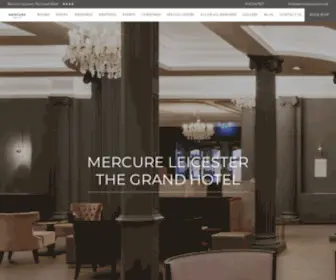 Mercureleicester.co.uk(The Mercure Grand Hotel in Leicester) Screenshot