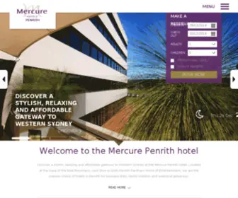 Mercurepenrith.com.au(Mercure Penrith Official Site) Screenshot