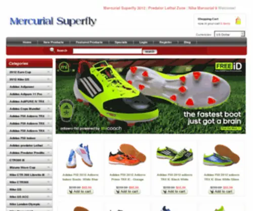 Mercurialsuperfly-2012.com(Mercurial superfly 2012) Screenshot