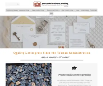 Mercuriobrothers.com(Offset and Letterpress Printing) Screenshot
