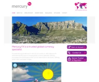 Mercury-FX.co.za(Mercury FX) Screenshot