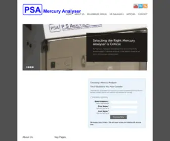 Mercuryanalyser.com(Mercury analysis) Screenshot