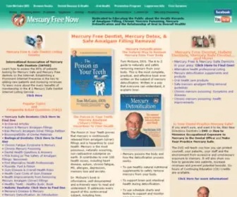 Mercuryfreenow.com(Mercury Free Dentists) Screenshot