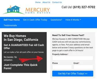 Mercuryhomebuyers.com(Sell House Fast San Diego) Screenshot