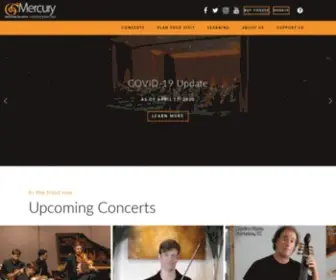 Mercuryhouston.org(Mercury Chamber Orchestra) Screenshot