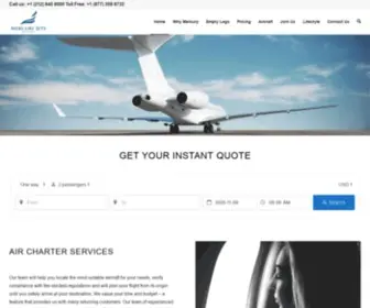 Mercuryjets.com(Mercury Jets) Screenshot