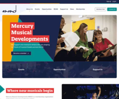 Mercurymusicals.com(Mercury Musical Developments (MMD)) Screenshot