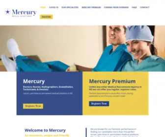 Mercuryrecruit.co.nz(Medical Recruitment Agency for Doctors in new Zealand) Screenshot