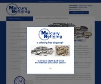 Mercuryrefining.com(Mercury Refining) Screenshot
