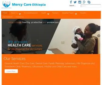 Mercycareethiopia.org(Ethiopian Residents Charity Organization Health Care Eye Care Dental Care Family Planning) Screenshot