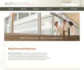 Mercydocs.com(Mercy Personal Physicians) Screenshot