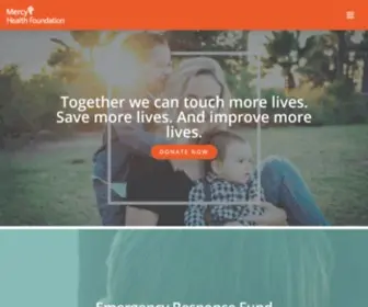 Mercyhealthfoundation.net(Mercy Health Foundation is a nonprofit organization) Screenshot