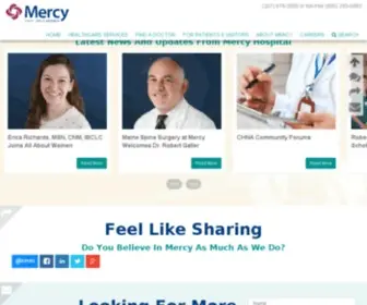 Mercyhospital.com(Northern Light Mercy Hospital) Screenshot