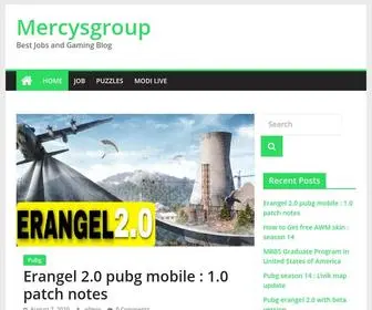 Mercysgroup.com(Best Jobs and Gaming Blog) Screenshot