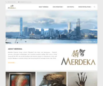 Merdeka.com.hk(Merdeka Financial Group Limited) Screenshot