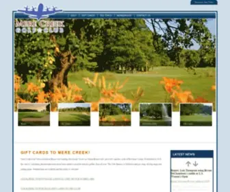 Merecreekgolf.com(Mere Creek Golf Club) Screenshot