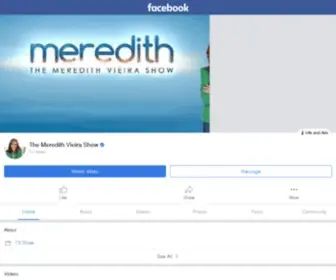 Meredithvieirashow.com(Facebook) Screenshot