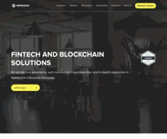 Merehead.com(FinTech and Blockchain Solutions) Screenshot