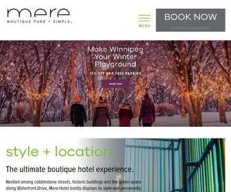 Merehotel.com(Mere Hotel) Screenshot