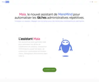 Meremind.com(Maia assistant MereMind) Screenshot