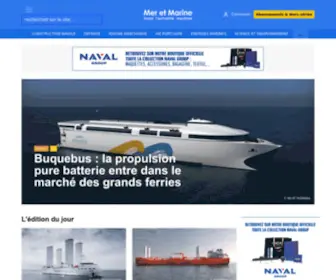 Meretmarine.com(Mer et Marine) Screenshot