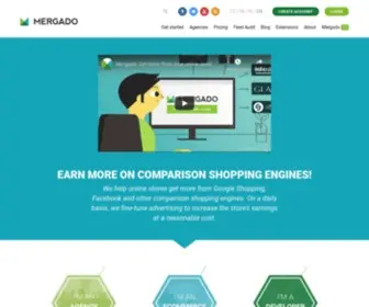 Mergado.com(Earn more on comparison shopping engines) Screenshot