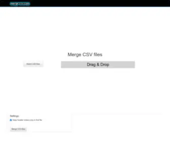 Merge-CSV.com(Merge CSV files online into one file) Screenshot