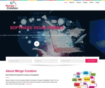 Mergecreation.com(IT Company) Screenshot