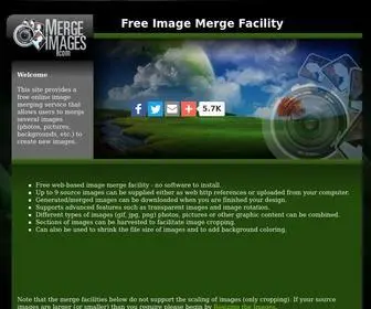 Mergeimages.com(Free Web) Screenshot
