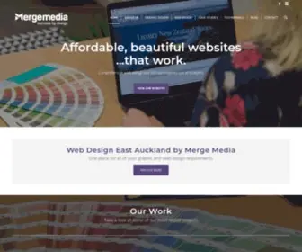 Mergemedia.co.nz(Merge Media web design East Auckland) Screenshot