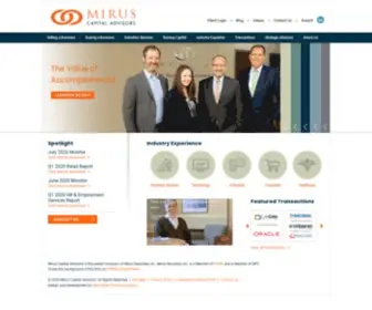 Merger.com(Mirus Capital) Screenshot