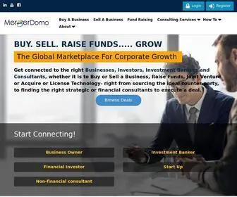 Mergerdomo.com(Business for sale in India) Screenshot